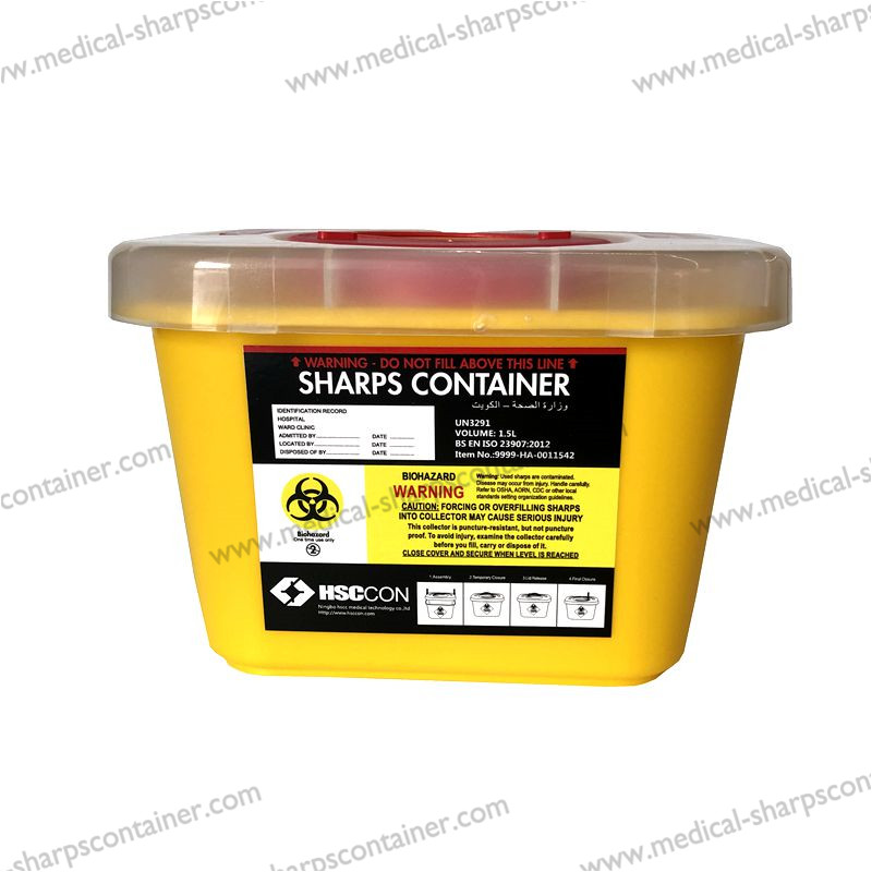 3L medical biohazard safety box