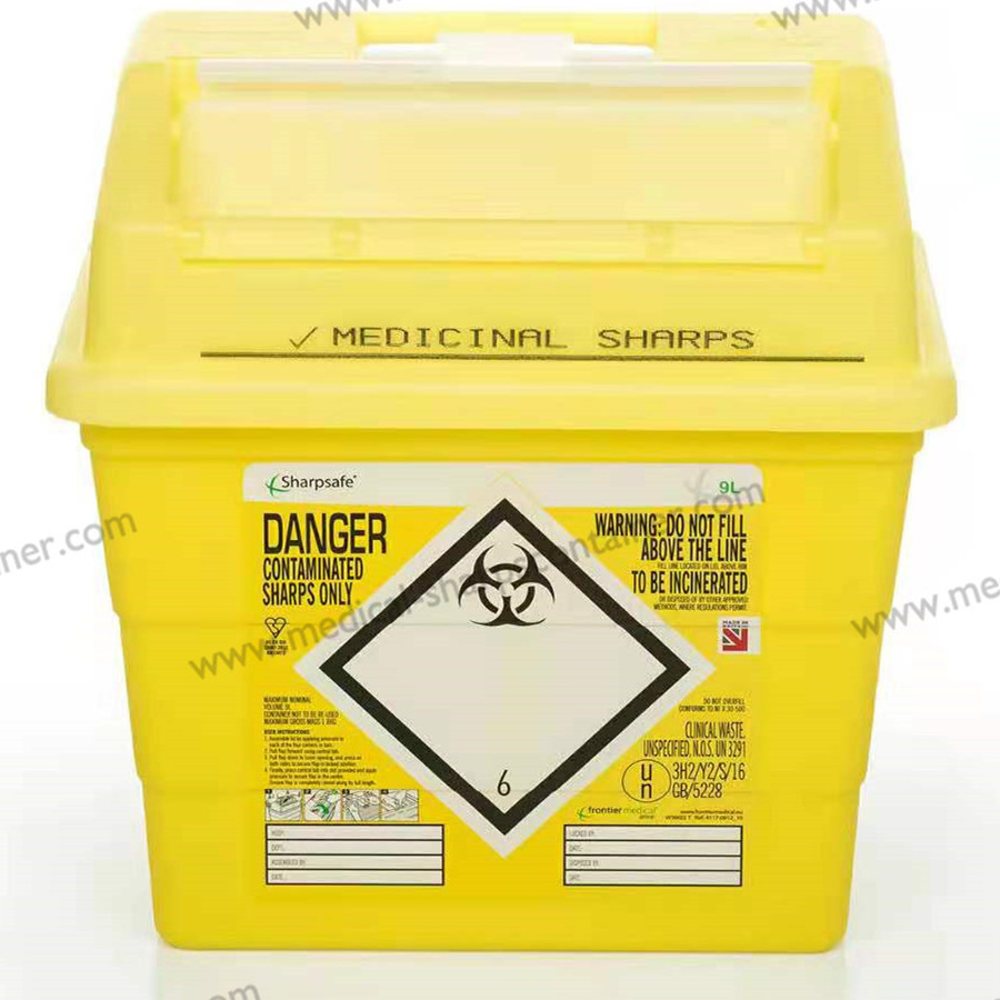 9L medical sharps container