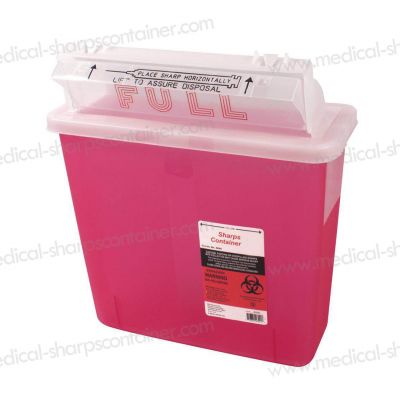 5 Quart 4.6L Sharps container